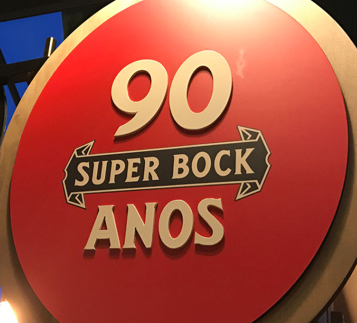 Window Display Super Bock 90 Years Time Machine