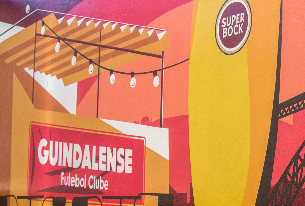 Super Bock Wall Ilustration Guindalense